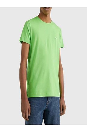 تیشرت سبز مردانه یقه دوچرخه Tommy Hilfiger - کد 921719214