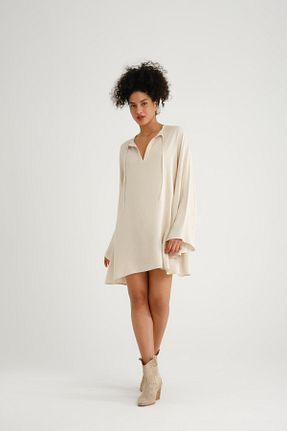 لباس بژ زنانه بافتنی Store - کد 906243059