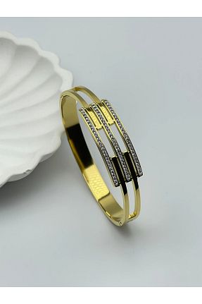 دستبند استیل (فولاد) نباتی زنانه استیل ضد زنگ İNN JEWELLERY - کد 921753935