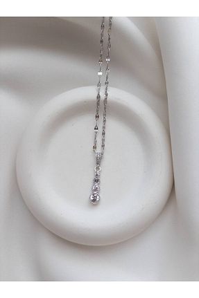 گردنبند استیل ( فولاد ) طوسی زنانه استیل (فولاد) Minne Jewelry-Accessory - کد 921754602