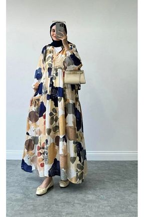لباس حجاب سرمه ای Relaxed REMUBİ - کد 921751866