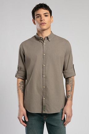 پیراهن خاکی مردانه رگولار Lee Cooper - کد 920512551