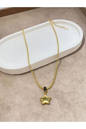 گردنبند استیل ( فولاد ) آبی زنانه فلزی İNN JEWELLERY - کد 921764900