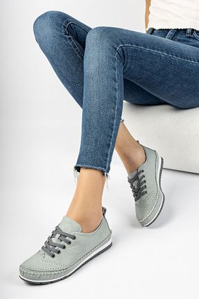 بابت آبی زنانه چرم خالص Deripabuc - کد 125902615