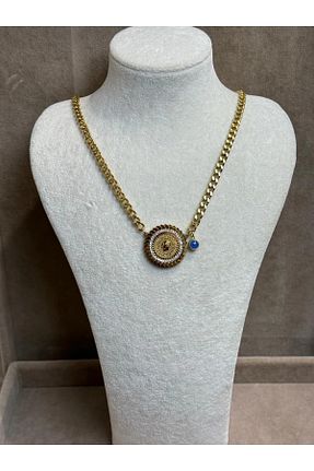گردنبند استیل ( فولاد ) بژ زنانه فلزی İNN JEWELLERY - کد 921765438