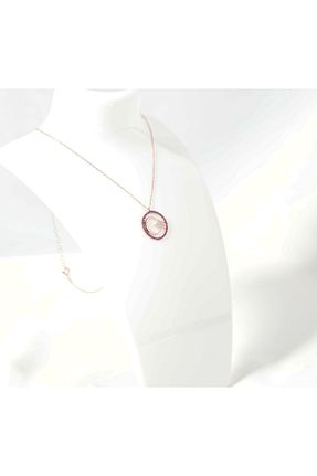 گردنبند نقره طوسی زنانه 925 عیار momqi - کد 921770130