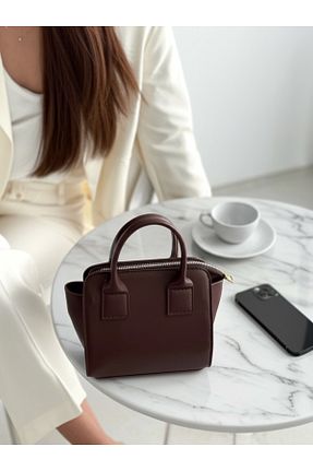 کیف دوشی قهوه ای زنانه چرم مصنوعی Emma Carter - کد 899602596