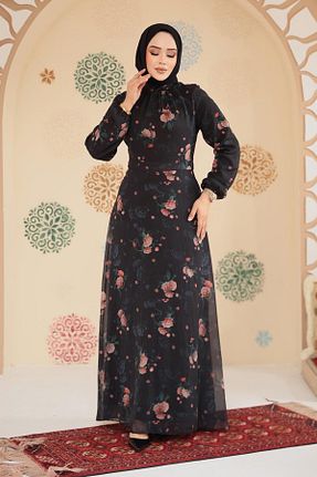 لباس حجاب مشکی رگولار Neva Style - کد 921778291