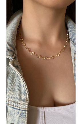گردنبند جواهر سفید زنانه برنجی MODA - کد 921776706