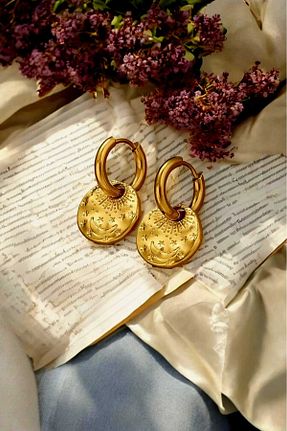 گوشواره استیل (فولاد) متالیک زنانه استیل (فولاد) Atölye Olcay Eser - کد 921783037