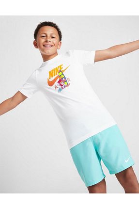 تیشرت سفید بچه گانه یقه دوچرخه Nike - کد 922445514