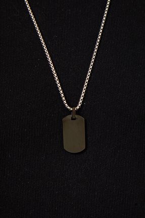 گردنبند استیل ( فولاد ) مشکی مردانه استیل ضد زنگ Fjellor - کد 905489559