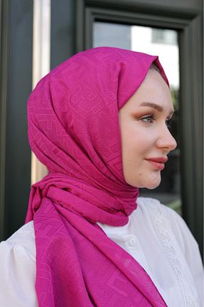 شال صورتی زنانه پنبه پلی استر İpekseli - کد 921829721
