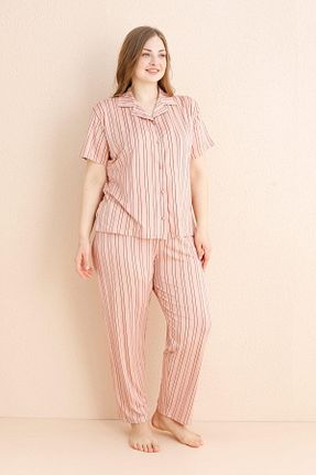 ست لباس راحتی سایز بزرگ رنگی زنانه ساده Pijamaevi - کد 921825661