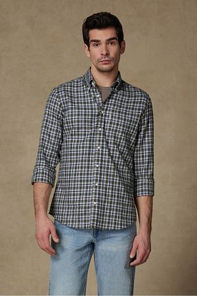 پیراهن سبز مردانه رگولار Abbate - کد 921625962