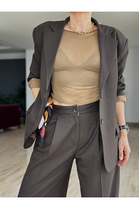 شلوار قهوه ای زنانه بافتنی AYSEGUL SOZKESEN - کد 905592972