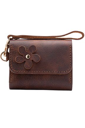 کیف پول قهوه ای زنانه ابعاد کوچک Bakani Leather - کد 903440776