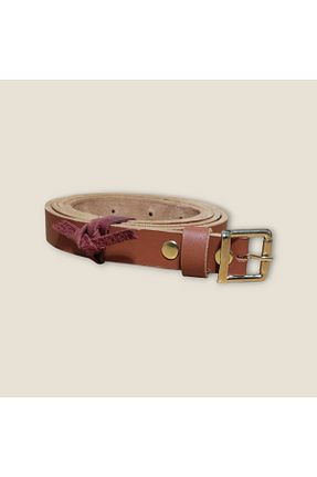 کمربند قهوه ای زنانه چرم خالص SAKLEATHER - کد 921315948