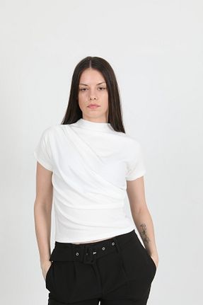 بادی سفید زنانه یقه ماهیگیر qualajeans - کد 921852531