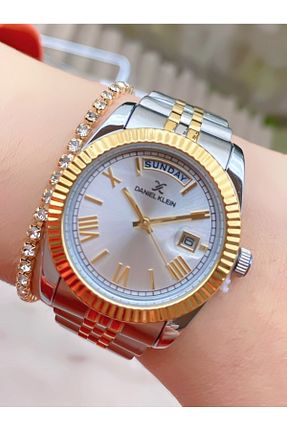 ساعت مچی زرد زنانه 31-35 میلی متر Daniel Klein - کد 637162830