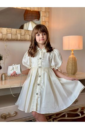 لباس مجلسی و فارغ التحصیلی نباتی بچه گانه آستین کوتاه Mialora - کد 900645312
