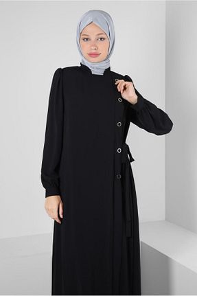 کلاه و ابایا مشکی زنانه پلی استر Alvina - کد 801231040