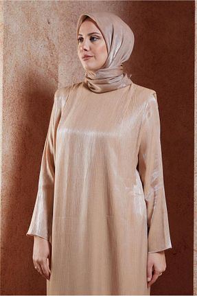 روسری قهوه ای پلی استر Alvina - کد 871312348