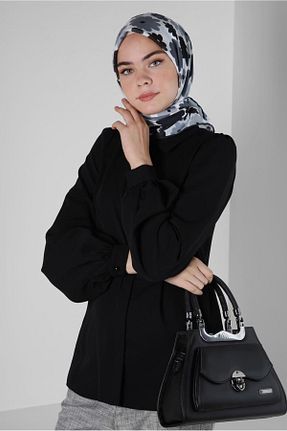 روسری مشکی پلی استر Alvina - کد 845021424