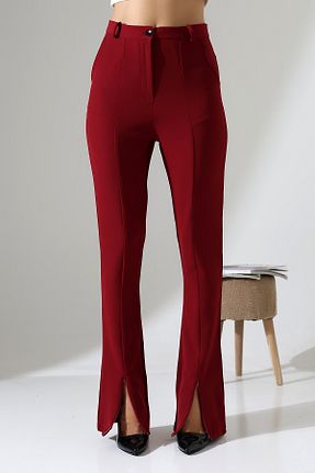 شلوار زرشکی زنانه بافتنی RABENBOUTIQUE - کد 921871108