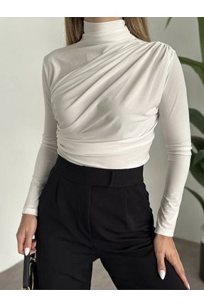 بلوز سفید زنانه ساده Zelse - کد 921872237