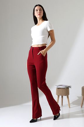 شلوار زرشکی زنانه بافتنی RABENBOUTIQUE - کد 921871108