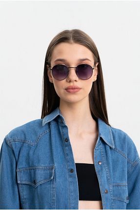 عینک آفتابی رنگی زنانه 52 BAPPİR - کد 897990653