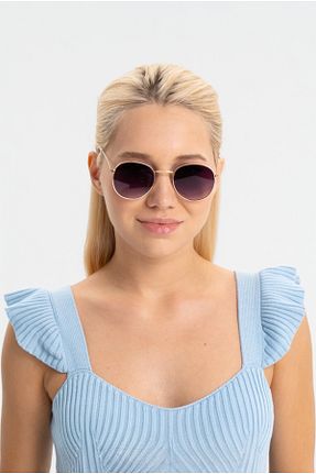عینک آفتابی رنگی زنانه 52 BAPPİR - کد 897990609