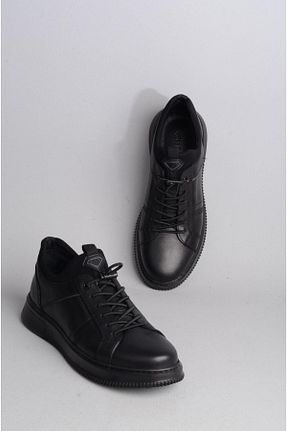 کفش کژوال مشکی مردانه پاشنه کوتاه (1 - 4 سانتی متر) SEÇ KUNDURA - کد 921913043
