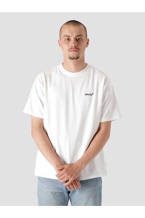 تیشرت سفید مردانه رگولار Levi