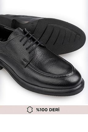 کفش کلاسیک مشکی مردانه چرم خالص maximoda - کد 921911245