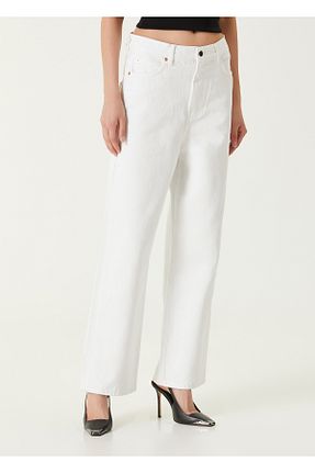شلوار سفید زنانه پاچه لوله تفنگی Wardrobe Nyc - کد 924104132