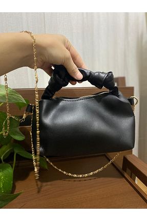 کیف دوشی مشکی زنانه چرم مصنوعی bag - کد 921913754
