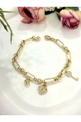 دستبند استیل (فولاد) طلائی زنانه استیل (فولاد) XUPING JEWELRY - کد 891167554