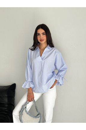 پیراهن آبی زنانه رگولار sportiness - کد 921944298