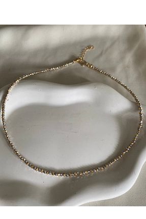 گردنبند جواهر طلائی زنانه روکش طلا gaila design - کد 921945438