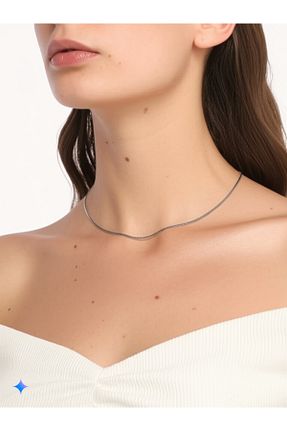 گردنبند استیل ( فولاد ) طوسی زنانه استیل (فولاد) LUNİS LUXE - کد 886169045