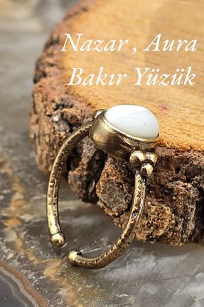 انگشتر جواهر سفید زنانه سنگ طبیعی NBS Beautiful Naturel Stones - کد 921959124
