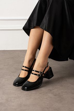 کفش پاشنه بلند کلاسیک مشکی زنانه چرم لاکی ShoeTek - کد 921967979