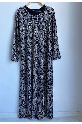 لباس سایز بزرگ سرمه ای زنانه پارچه sevdalı - کد 921974065