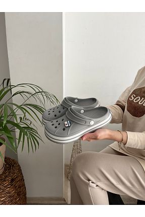دمپائی طوسی زنانه پلی اورتان Behtah Kundura - کد 921432643