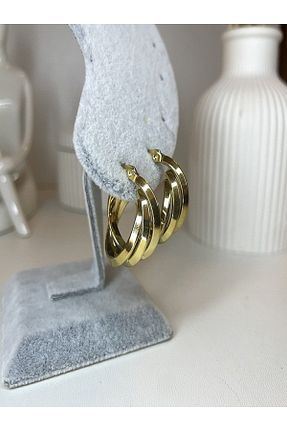 گوشواره استیل (فولاد) زرد زنانه استیل (فولاد) stainless steell - کد 922008212