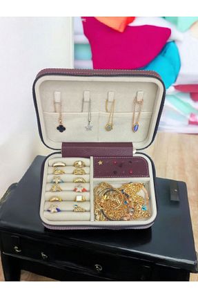 نظم دهنده جواهرات و آرایش زرشکی 1 پارچه Moda fiesta - کد 770255842