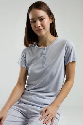 ست لباس راحتی آبی زنانه ساده Pierre Cardin - کد 922014306