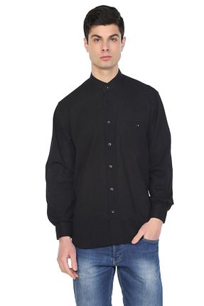 پیراهن سایز بزرگ مشکی مردانه سایز بزرگ Eliş Şile Bezi - کد 92906702